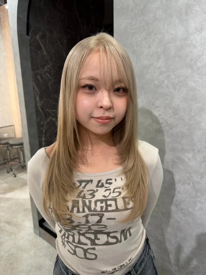 ロング カラー 色落ちまで盛れる 💟まなみのヘアスタイル