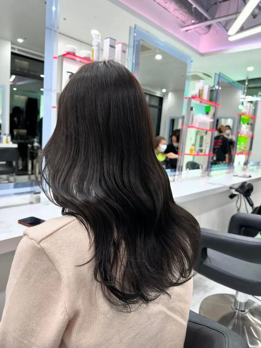 ロング カラー ヘアアレンジ 💓色落ちまで綺麗な 垢抜けカラー💓のヘアスタイル