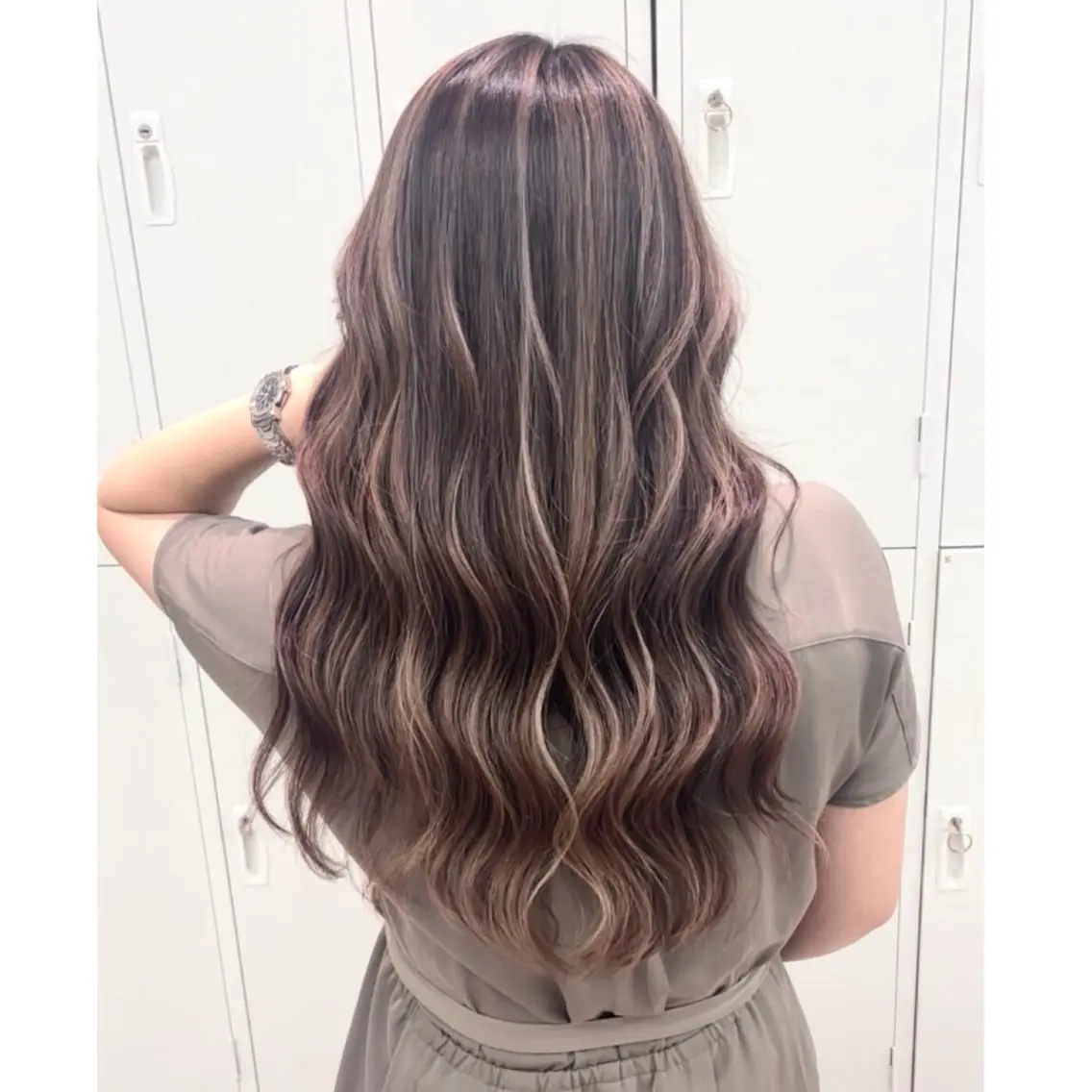 ロング カラー カット ヘアカラー トリートメント 奥山義進/大宮 /ダブルカラーのヘアスタイル