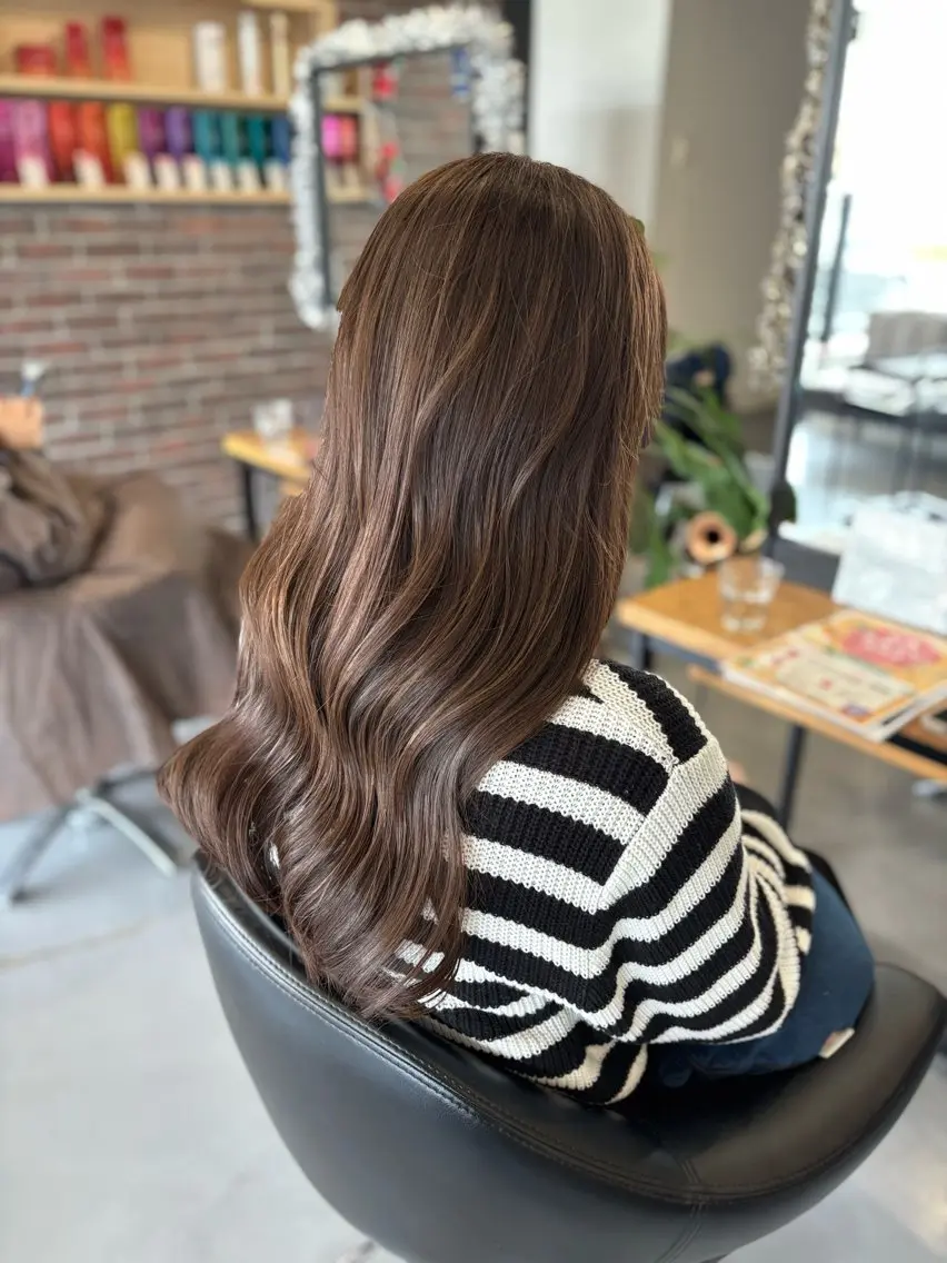 ロング カラー カット ヘアカラー 山路 結花のヘアスタイル