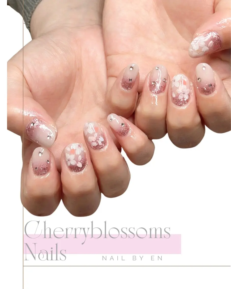 ネイル 桜ネイル Nail by EN*Namiのネイルデザイン