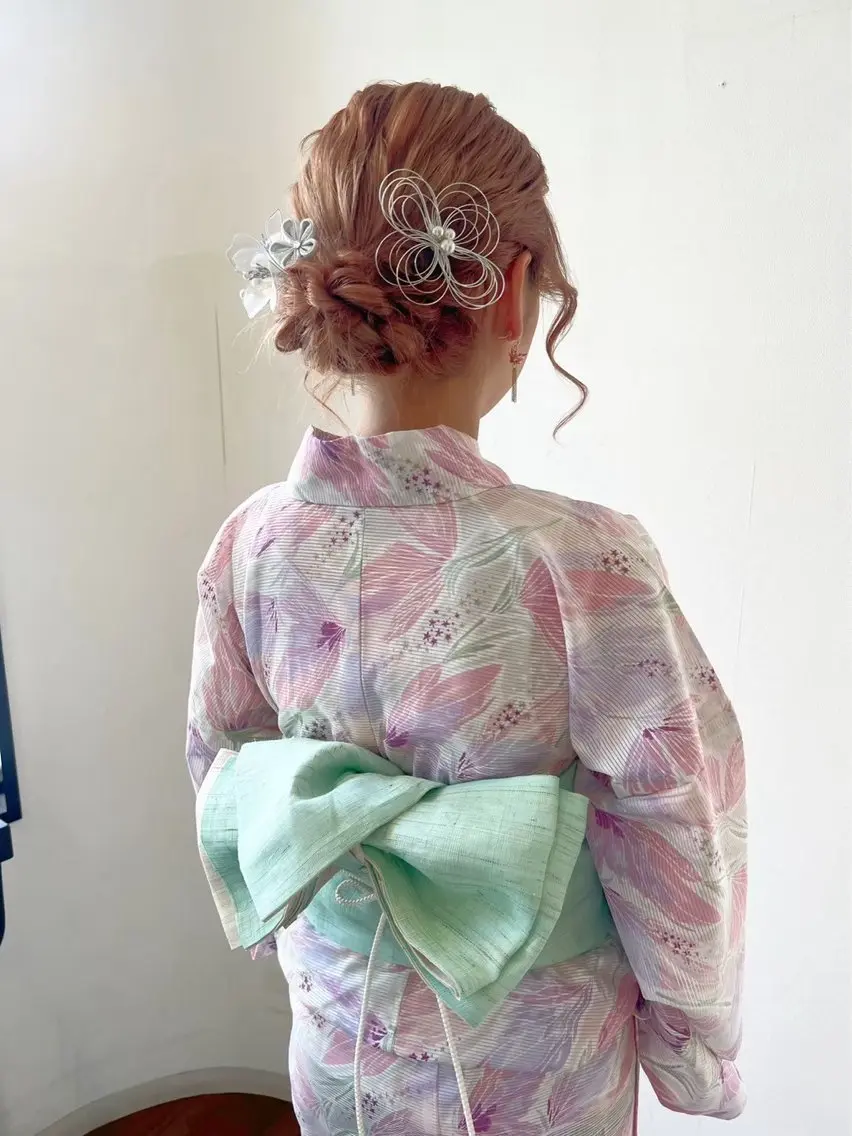 ヘアアレンジ 浴衣 アレンジ/エクステ✨ 推し/横浜🩵かのんのヘアスタイル