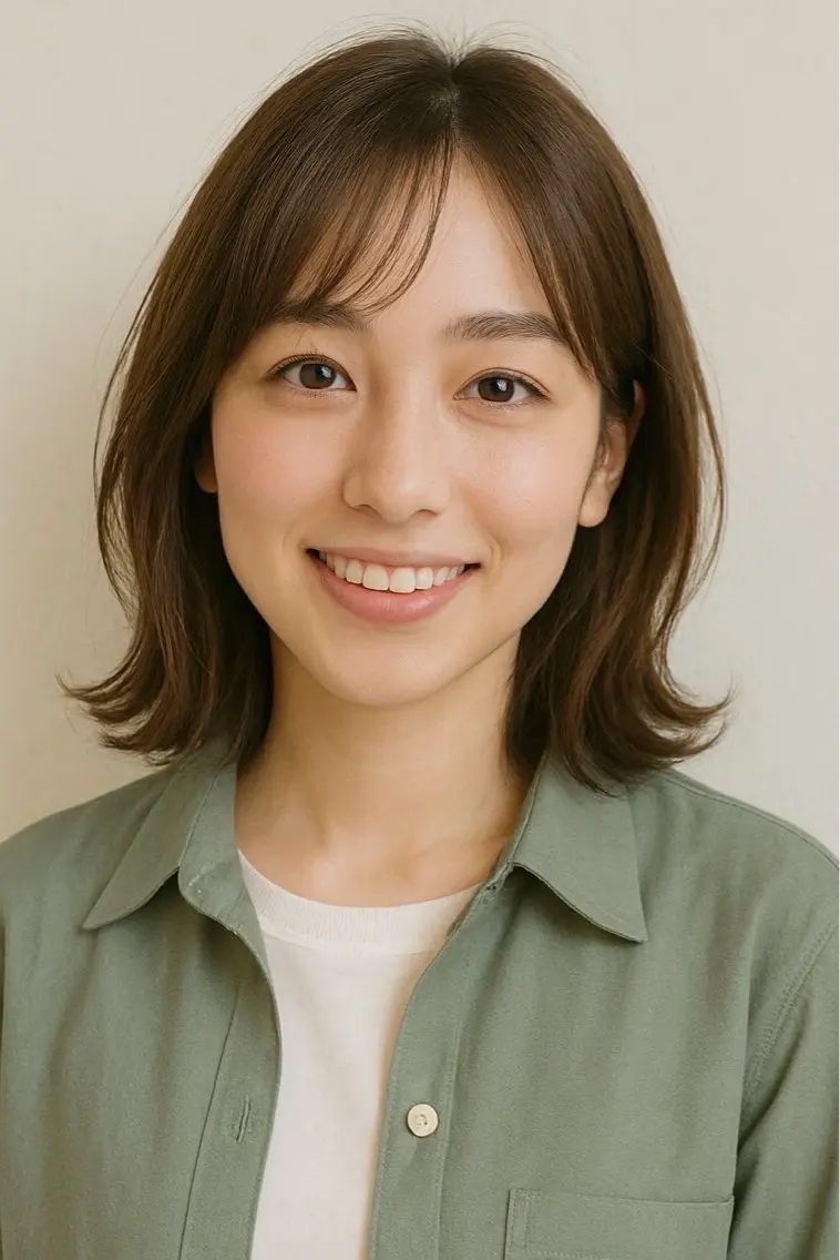 ミディアム ボブ 外ハネヘア 🩵リンクスハート 🩵綿松　彩乃🩵のヘアスタイル