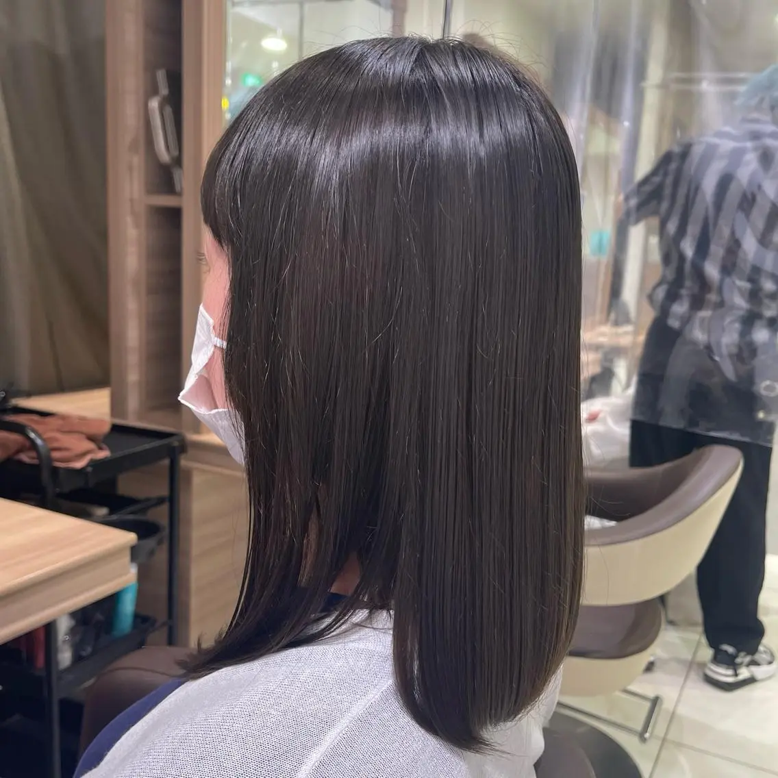 セミロング カラー ヘアカラー トリートメント ヘアセット 艶カラー みゆう🎀のヘアスタイル