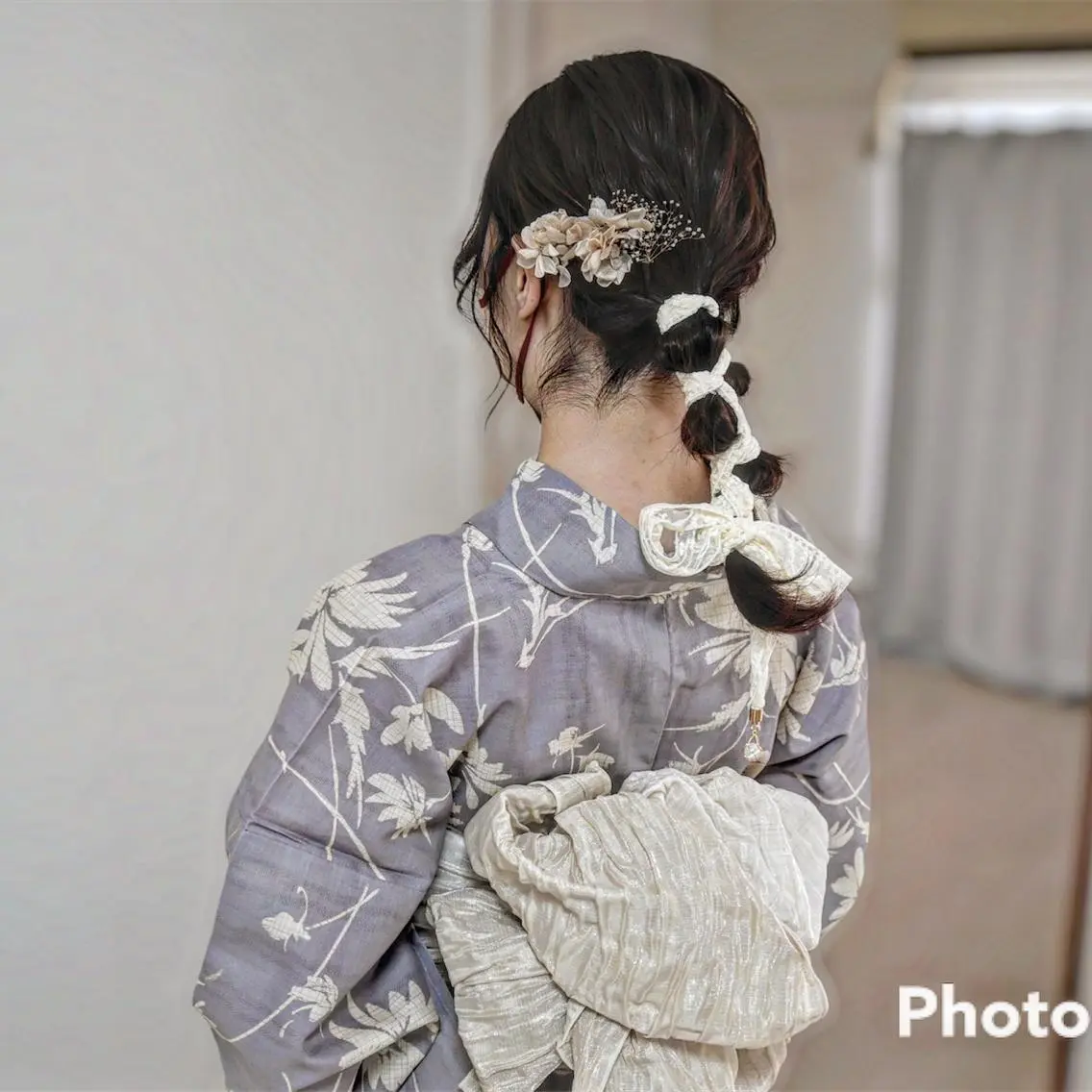 ヘアアレンジ ポニーテール 麻優 ヘアセットのヘアスタイル