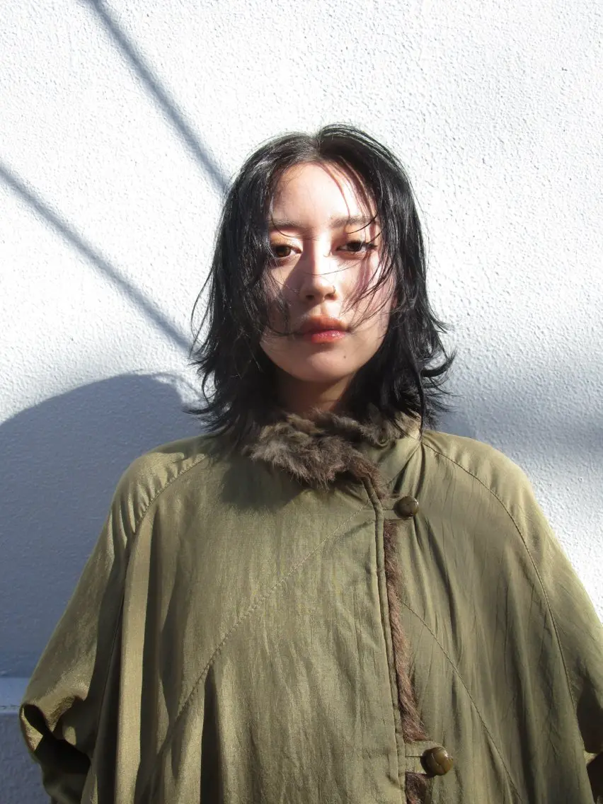 セミロング 顔周りカット レイヤーカット カット ヘアカラー yu maのヘアスタイル