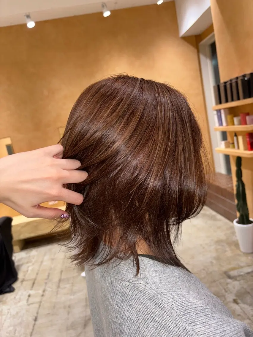 ミディアム ハイライト このか🌸ショート/ ボブカットのヘアスタイル