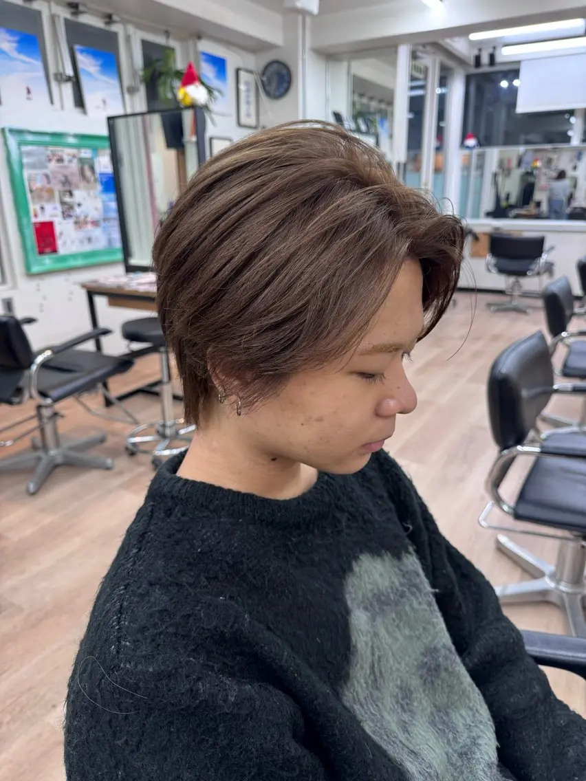 カラー メンズ ヘアカラー 吉松 ここみのヘアスタイル