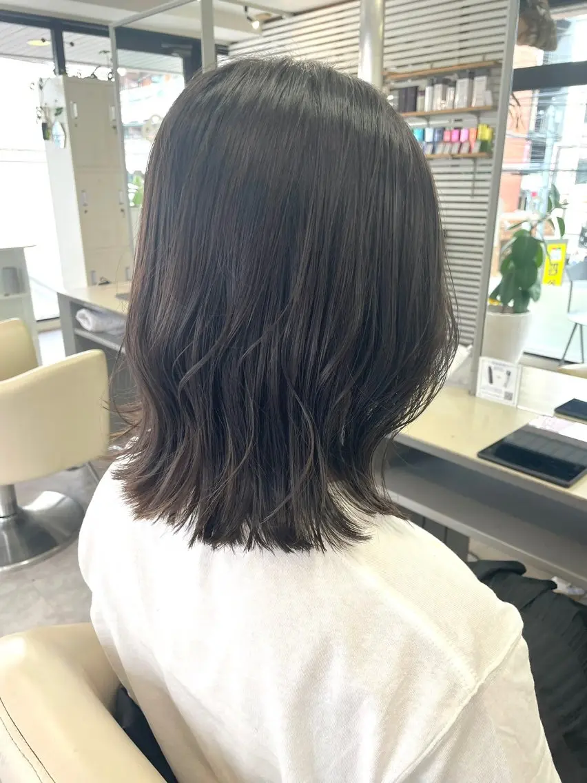 ミディアム カット ヘアカラー トリートメント 『SiLO』 rumiのヘアスタイル