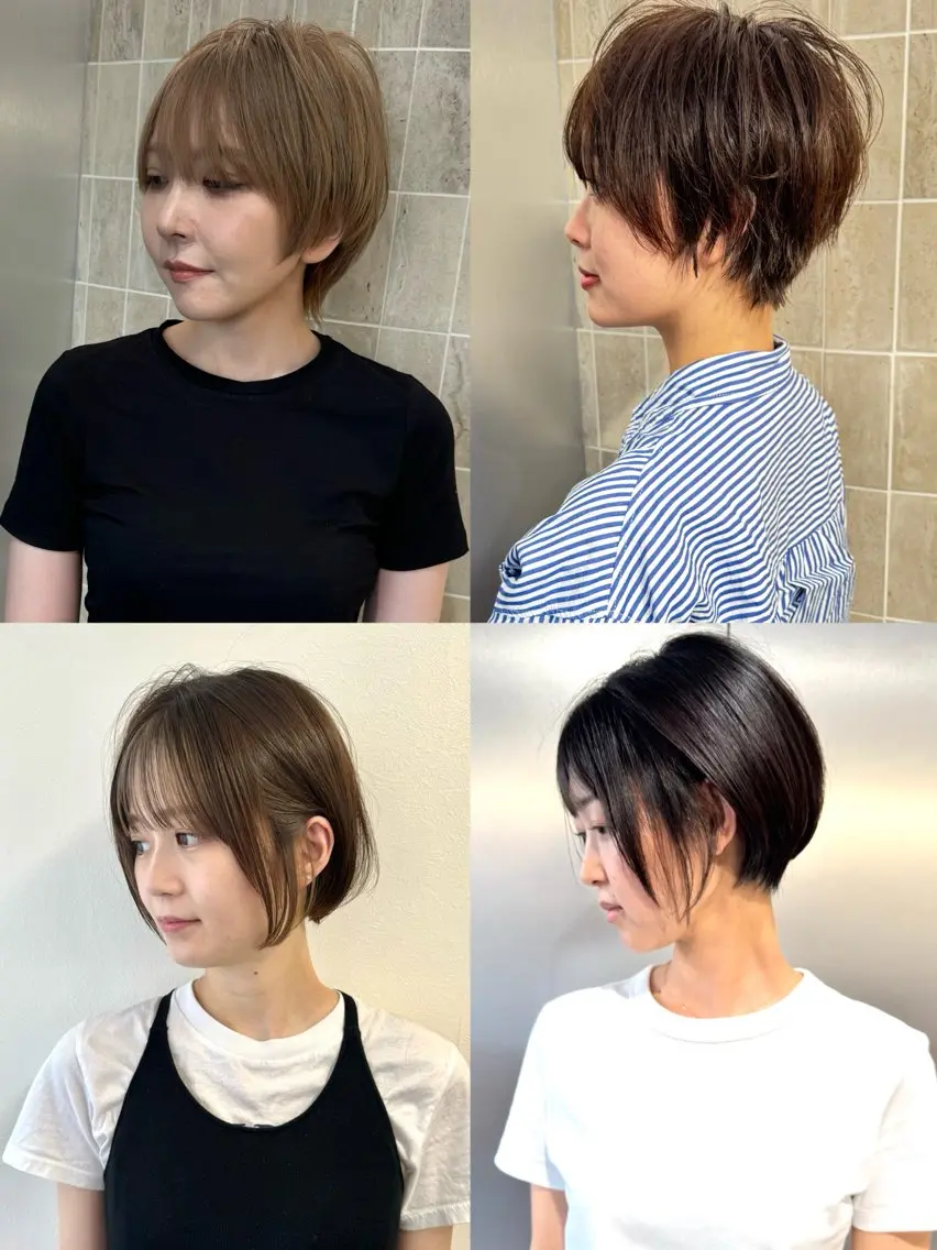 ショート キッズ ショートボブ ボブ ショートヘア カット ヘアカラー 松本 俊樹のヘアスタイル