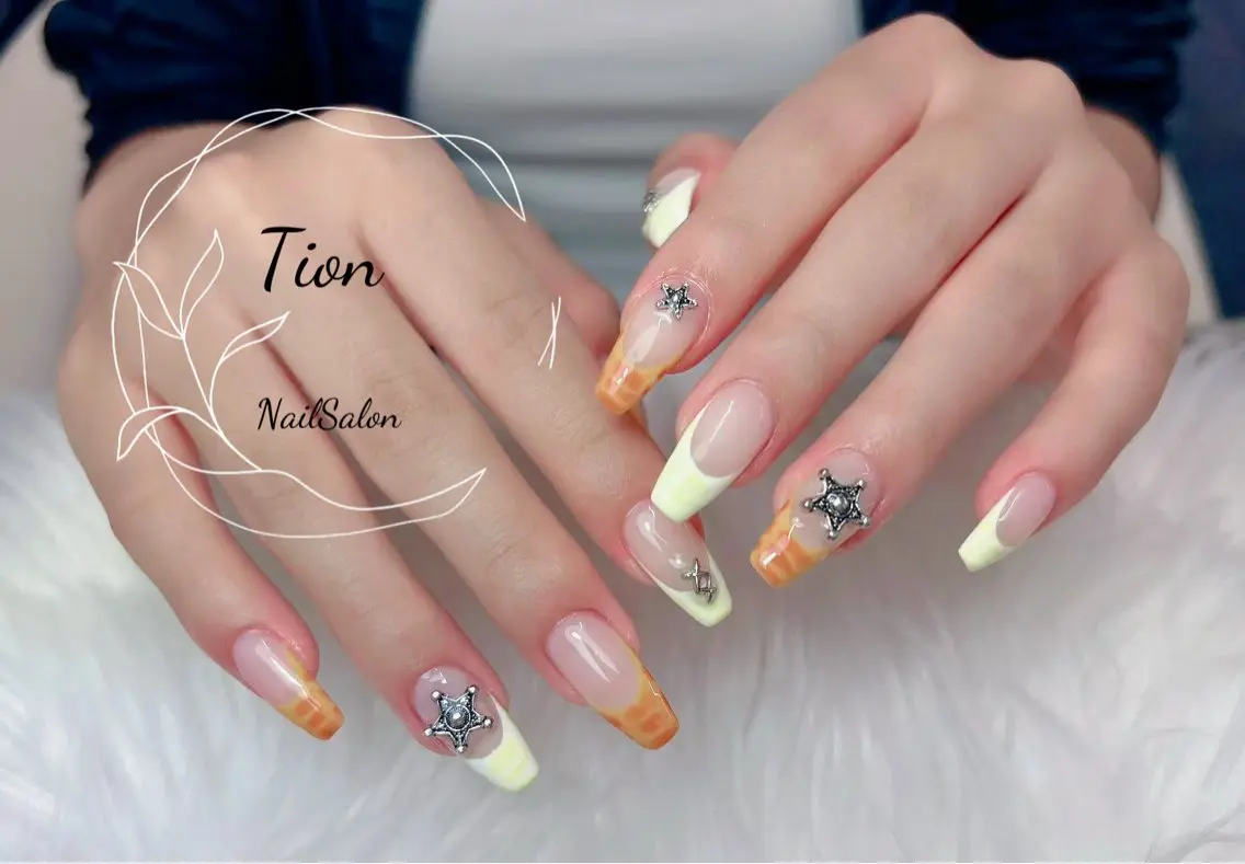 ネイル チークネイル 長さ出し フットネイル フレンチネイル ジェルネイル Nailsalon Tion武蔵小杉店のネイルデザイン