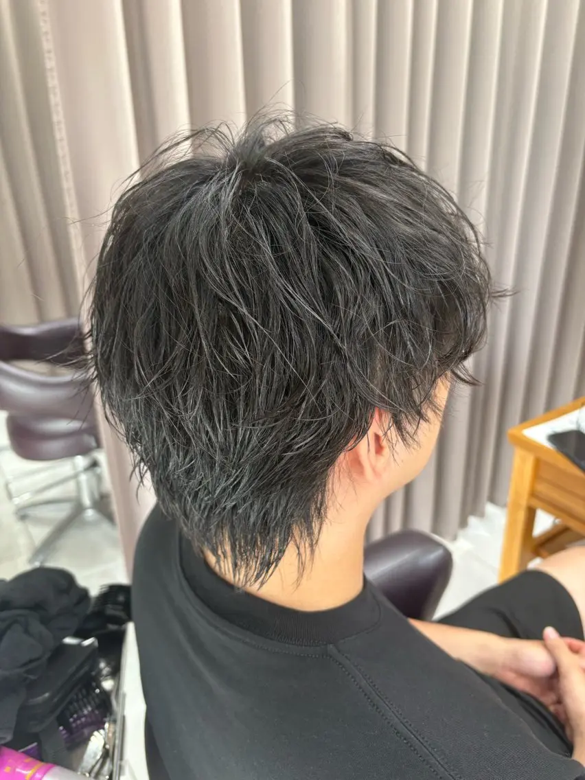 メンズ メンズパーマ メンズウルフカット ウルフカット 【GRANDEUR】 石橋亜嘉史のヘアスタイル