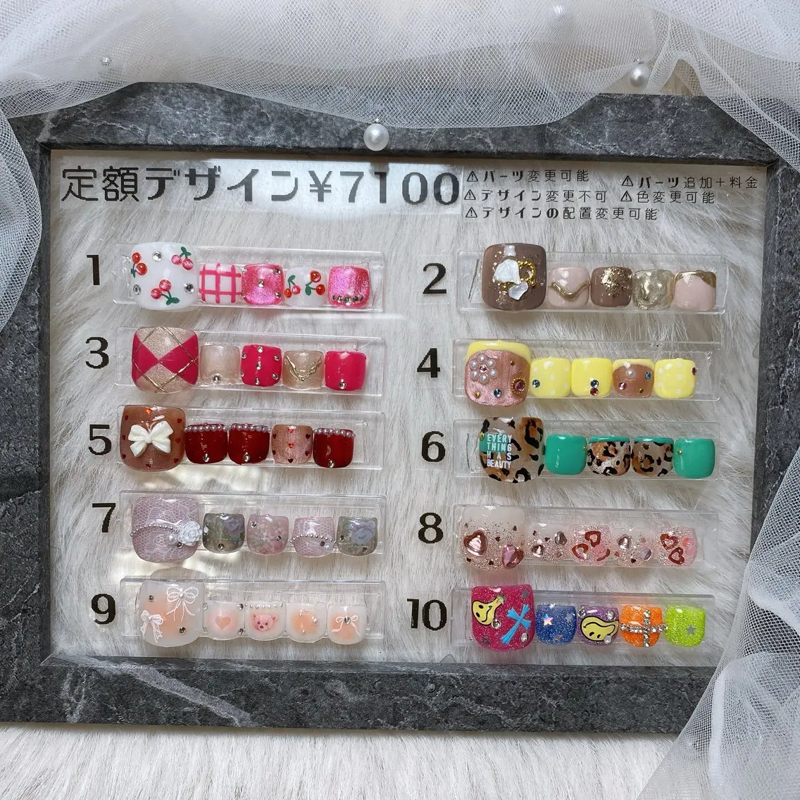 🦶定額ネイルデザイン💅 フットバス付きの写真