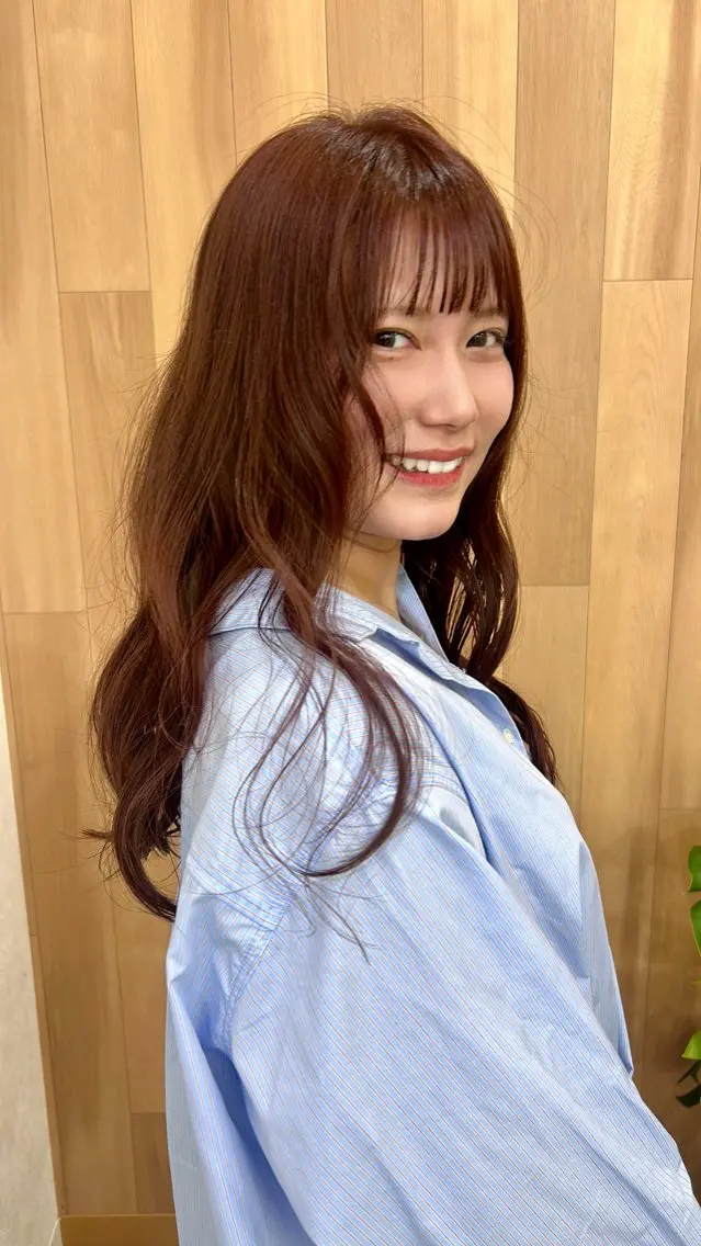 ロング カラー カット ヘアカラー トリートメント 田村 雪華のヘアスタイル
