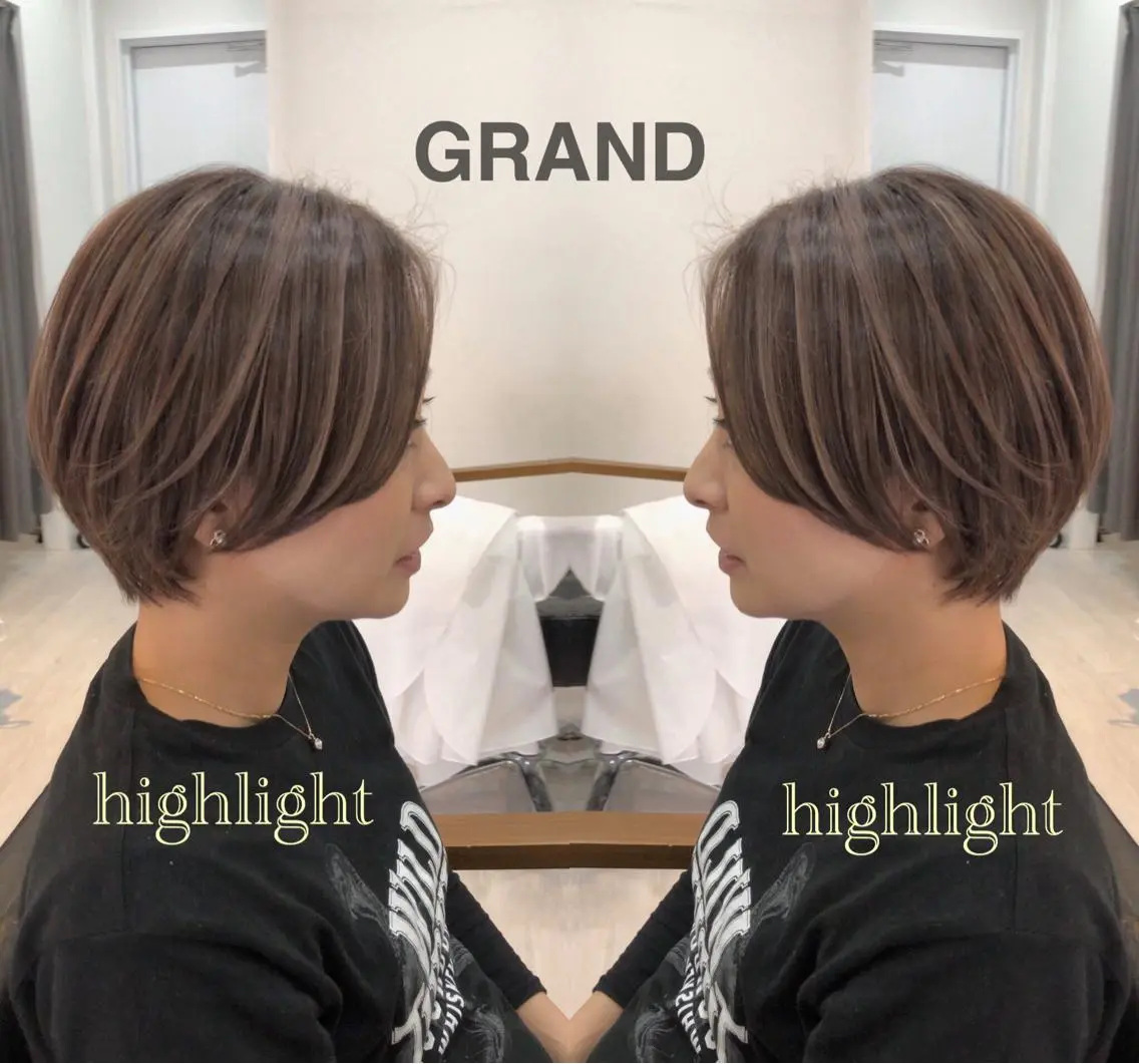 ショート ハイライト ショートヘア ashida yuukiのヘアスタイル