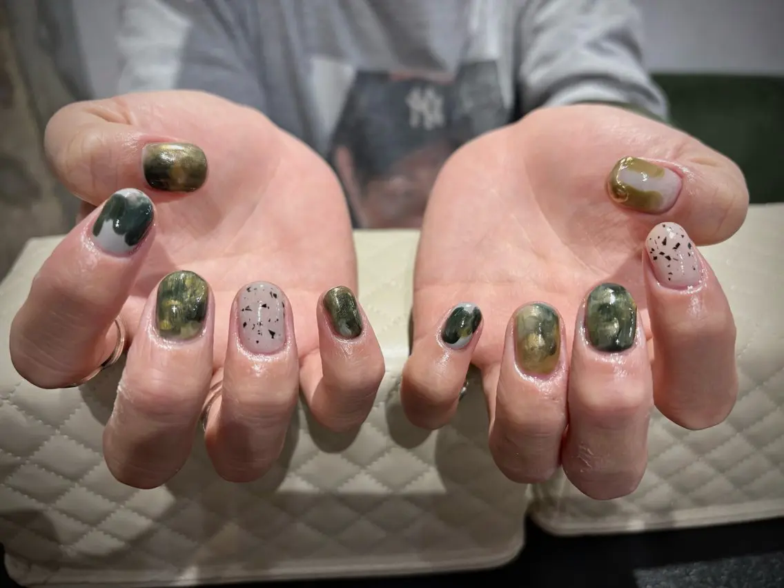 ネイル メンズネイル ニュアンスネイル ショートネイル Mutsumi柏のネイルデザイン