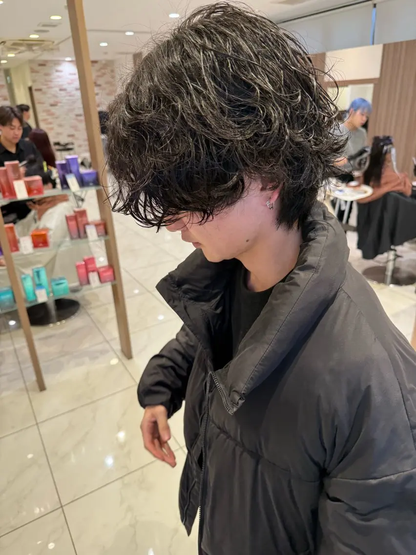 ご新規様限定クーポン🎟👦🏽🌟【カット+シャドウパーマ】の写真