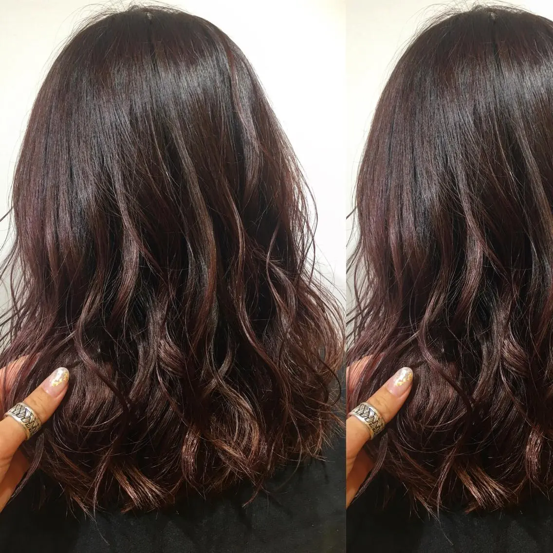 セミロング カラー box  mico. mutsumiのヘアスタイル