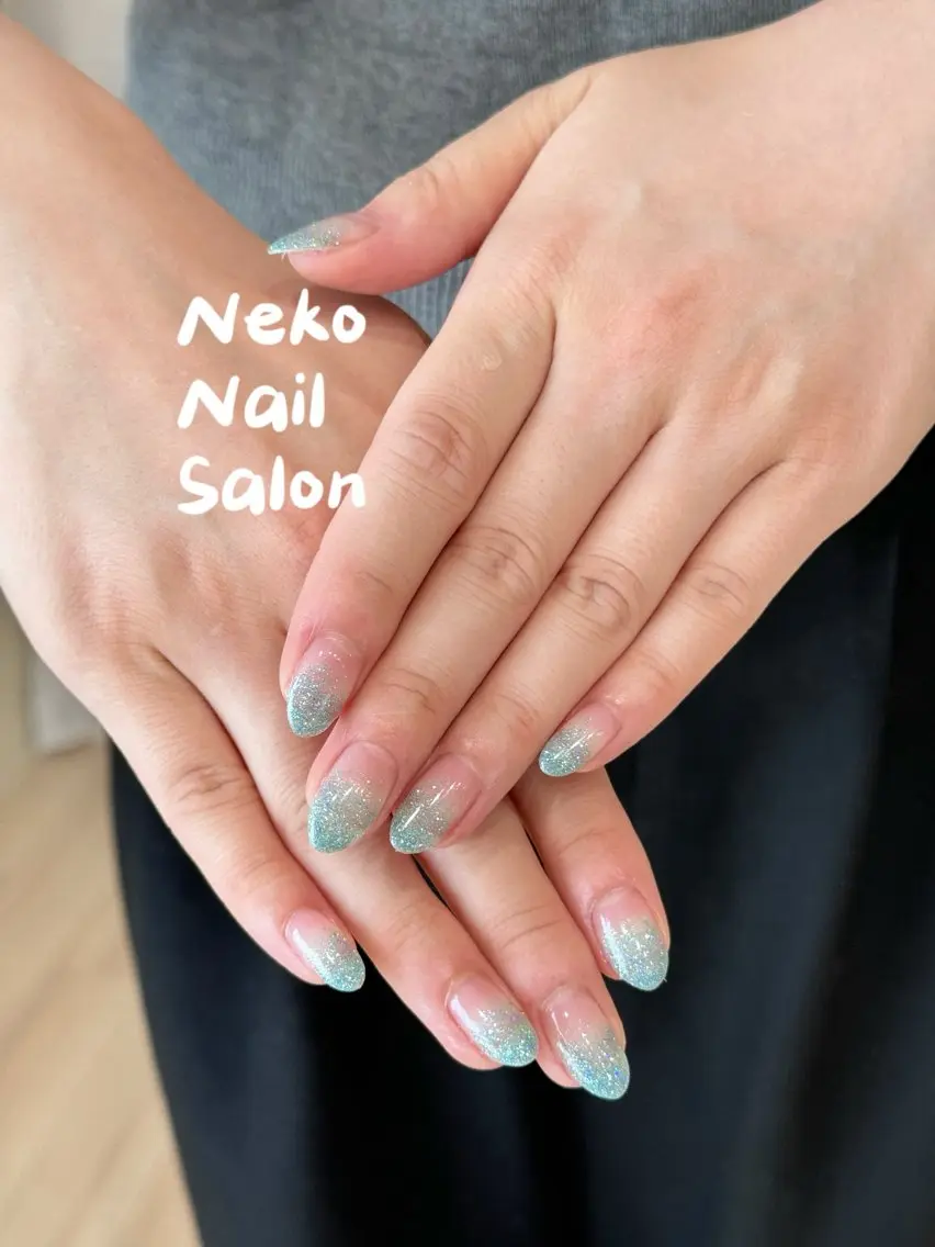 ネイル キラキラネイル ラメ(グリッター) ラメグラデーション neko nailのネイルデザイン