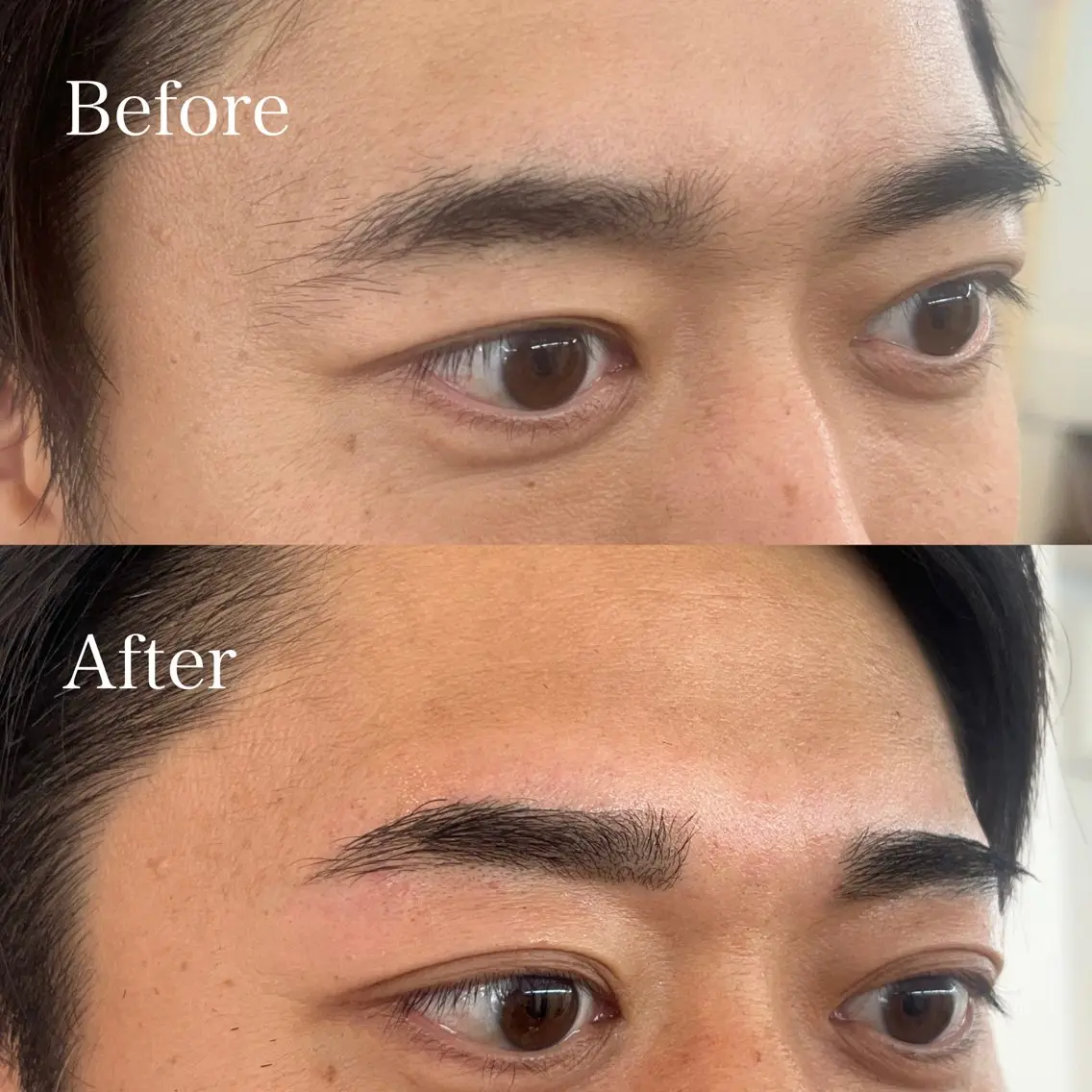 メンズデザイン アイブロウWax脱毛の写真