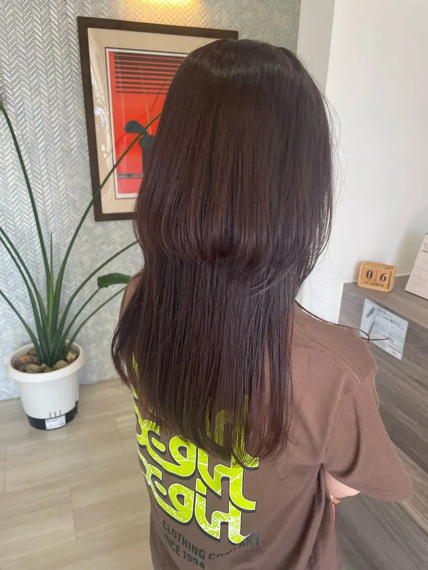 ロング カット ヘアカラー トリートメント 🌷岸 麻衣🌷のヘアスタイル