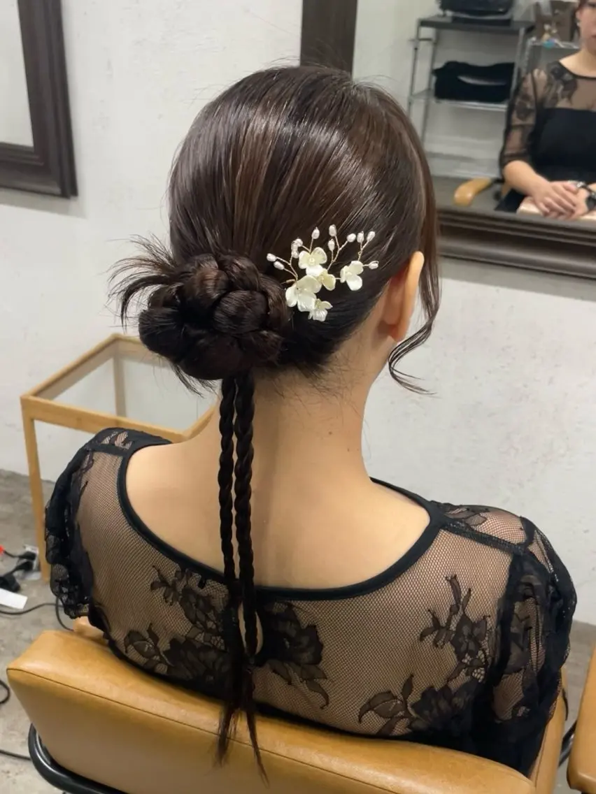 ヘアアレンジ カット ヘアセット 💝艶髪ハイトーン 💝みさきのヘアスタイル