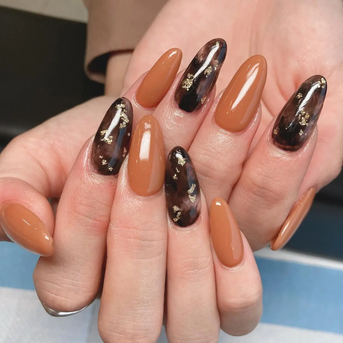 ネイル べっ甲ネイル ジェルネイル スカルプネイル Nail salon Stellaのネイルデザイン