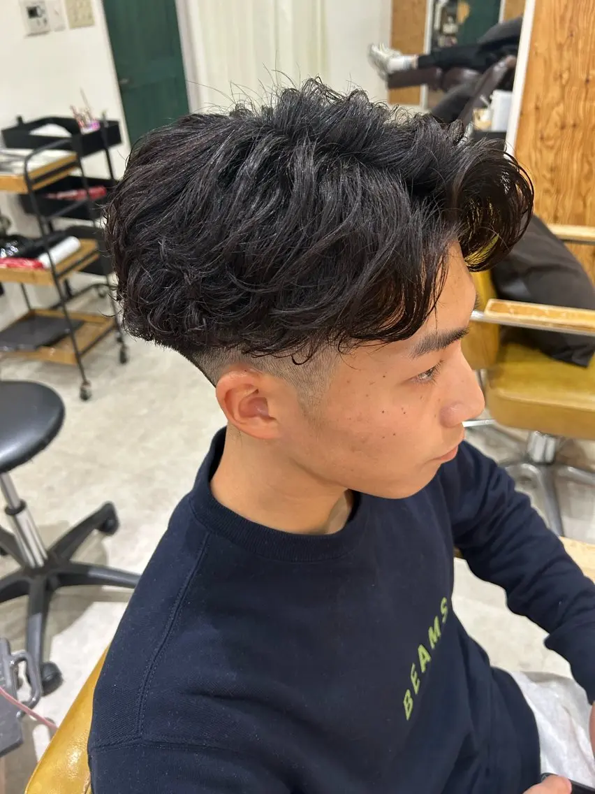 パーマ ヘアアレンジ メンズ カット パーマ 《外国人風ヘア特化》 早川 愛斗のヘアスタイル