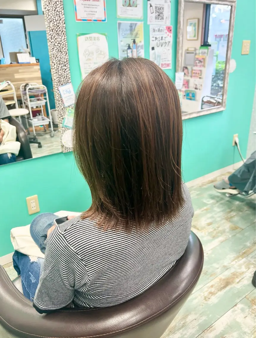 ミディアム 田牧 みゆきのヘアスタイル