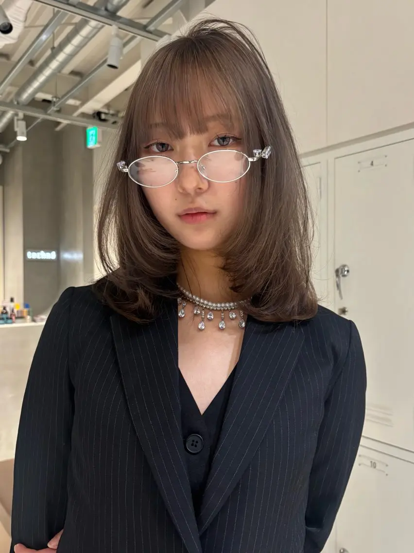 ミディアム カラー らん カラーモデル募集中のヘアスタイル