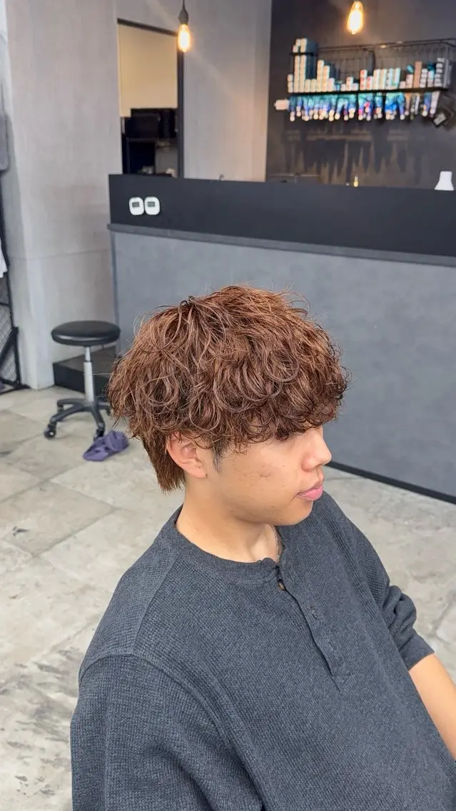 ミディアム くせ毛 千葉 優斗のヘアスタイル