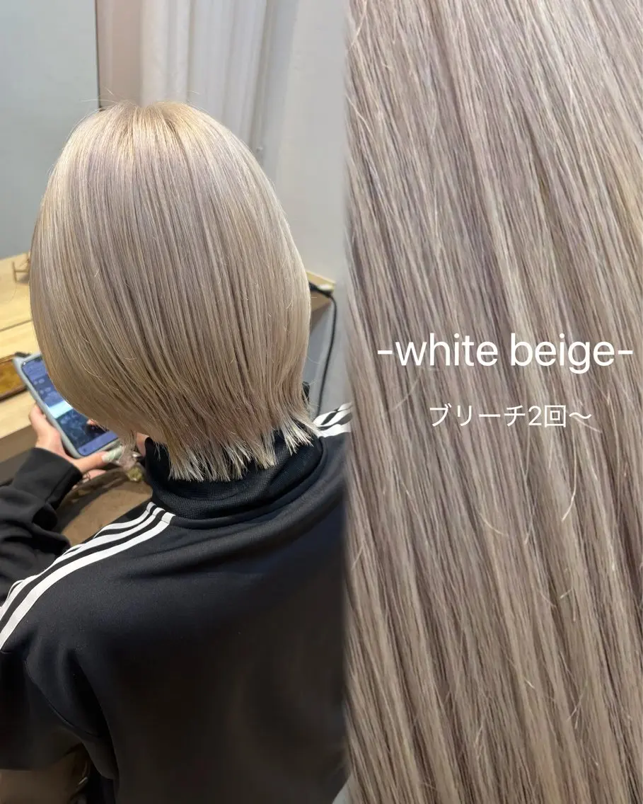 ショート アッシュ カット ヘアカラー トリートメント ブリーチ/ヘアセット /渋谷/ひなた🎀のヘアスタイル