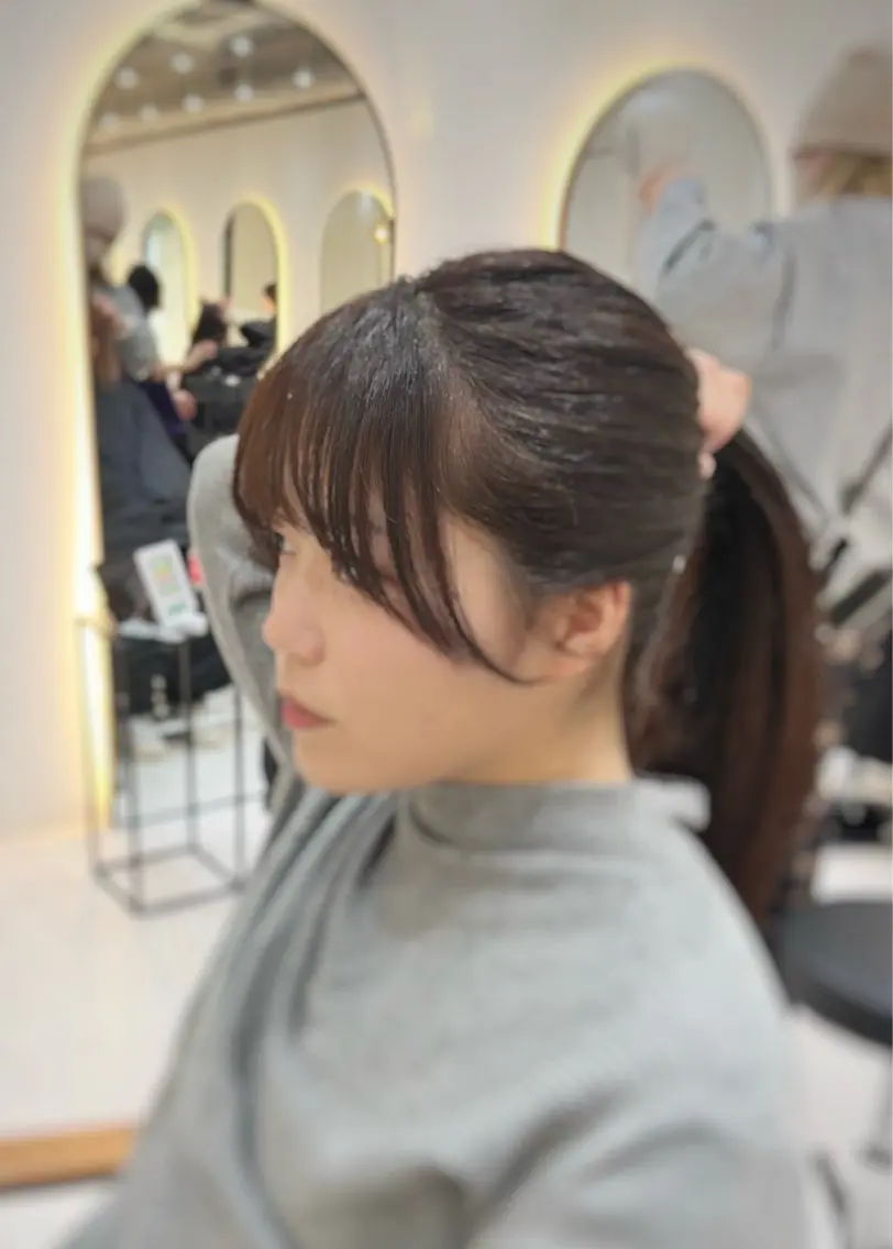 セミロング カラー 韓国風ヘア レイヤーカット 似合わせカット 小顔カット カット ヘアカラー トリートメント 🌿海山龍馬🌿前髪 /顔まわり/レイヤーのヘアスタイル