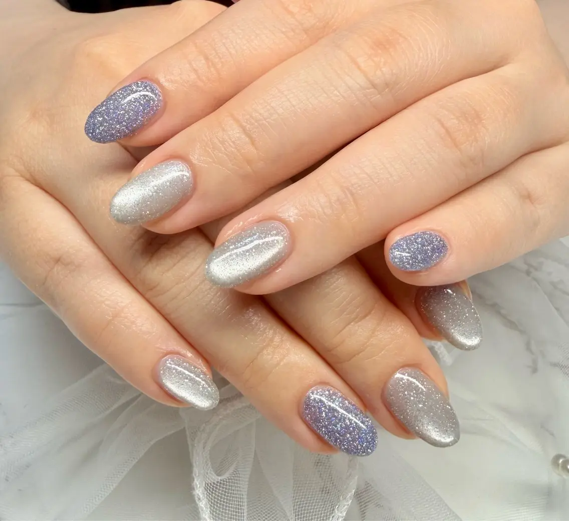 ネイル アートネイル チークネイル フラッシュネイル フラッシュマグ フレンチネイル Mai’s nailのネイルデザイン