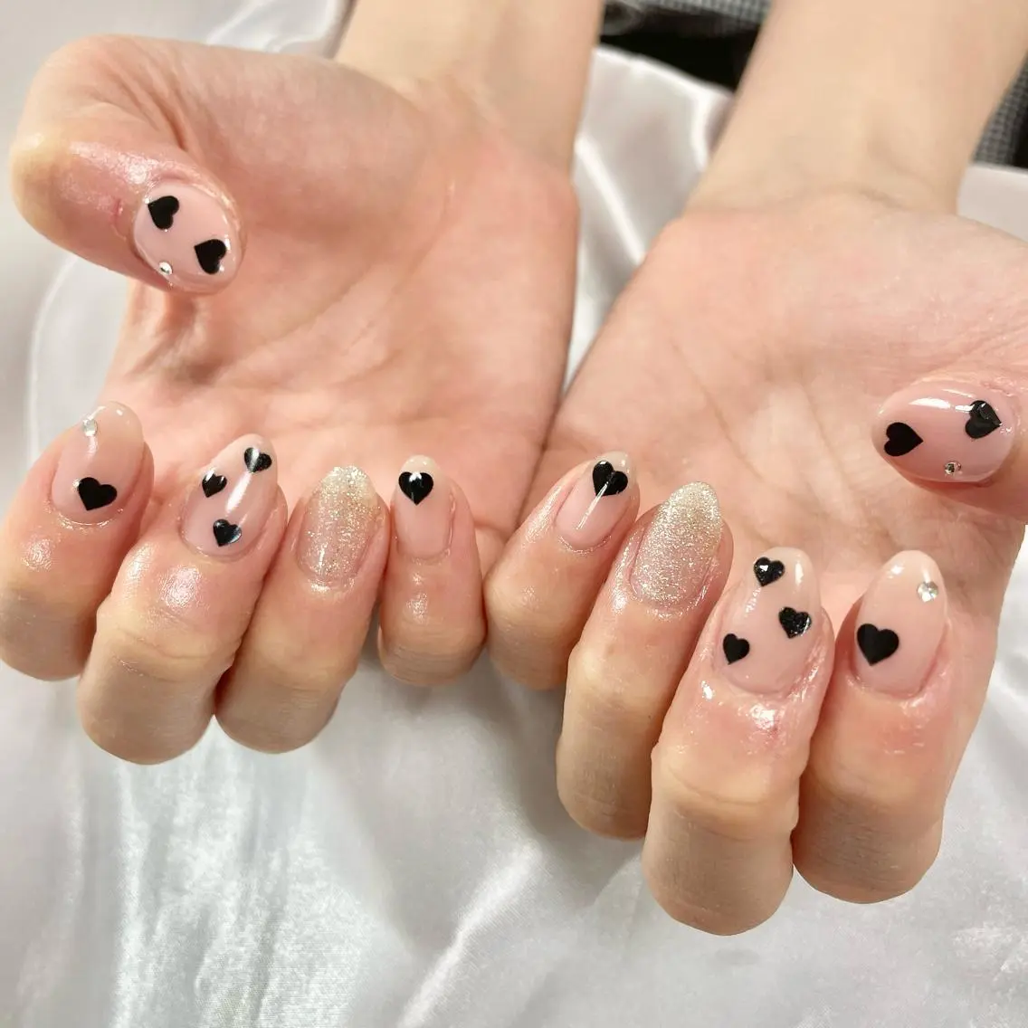 ネイル ハート ハンドネイル フットネイル 🎀AYAKO 🎀中韓ネイルのネイルデザイン