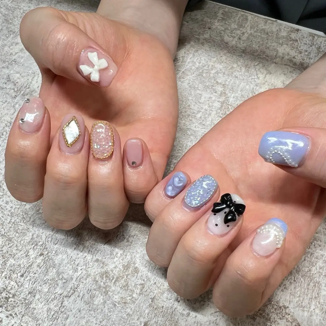 ネイル アートネイル 持ち込み ルミエナ銀座 KATAOKAのネイルデザイン