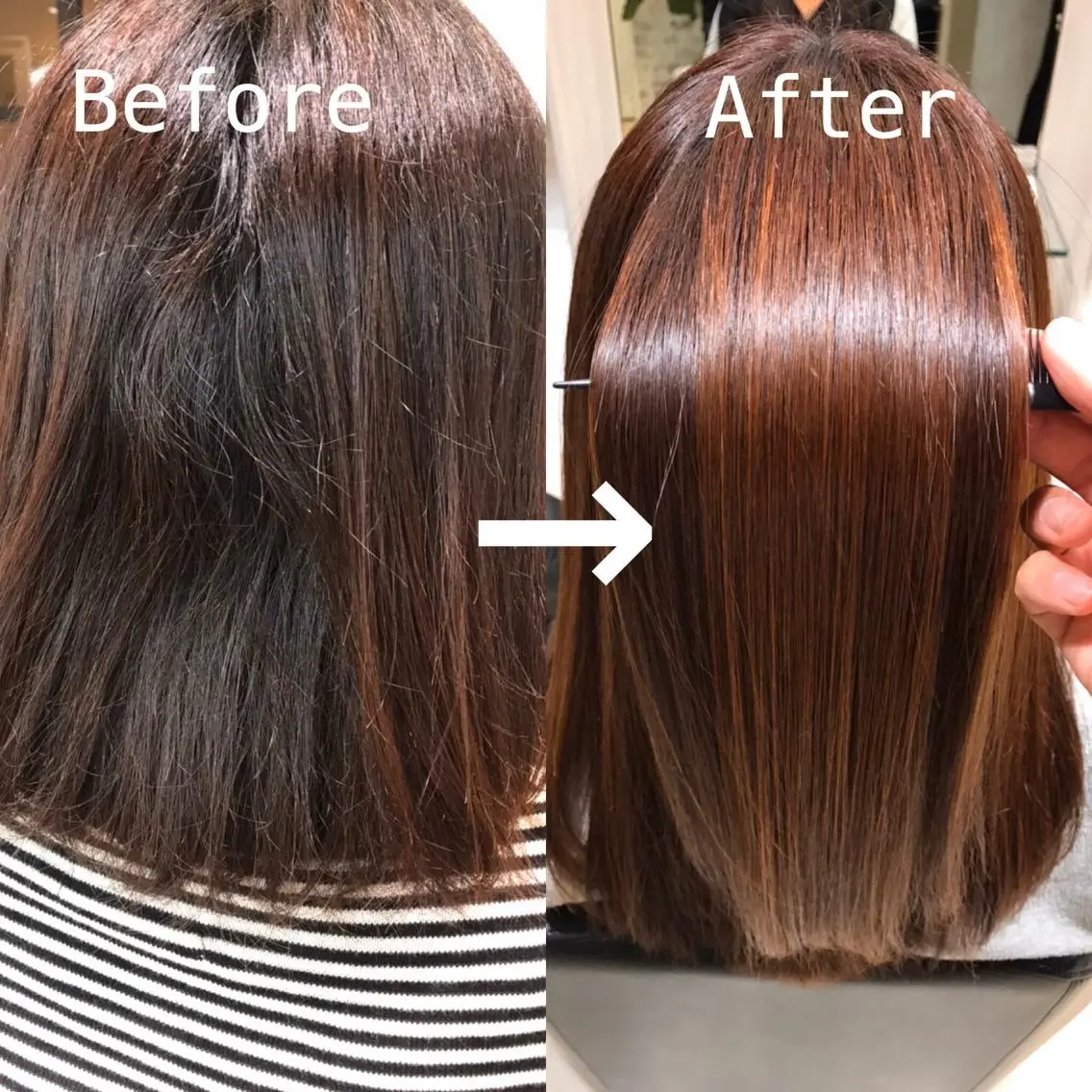 セミロング 髪質改善 トリートメント ヤマダ ショウコのヘアスタイル