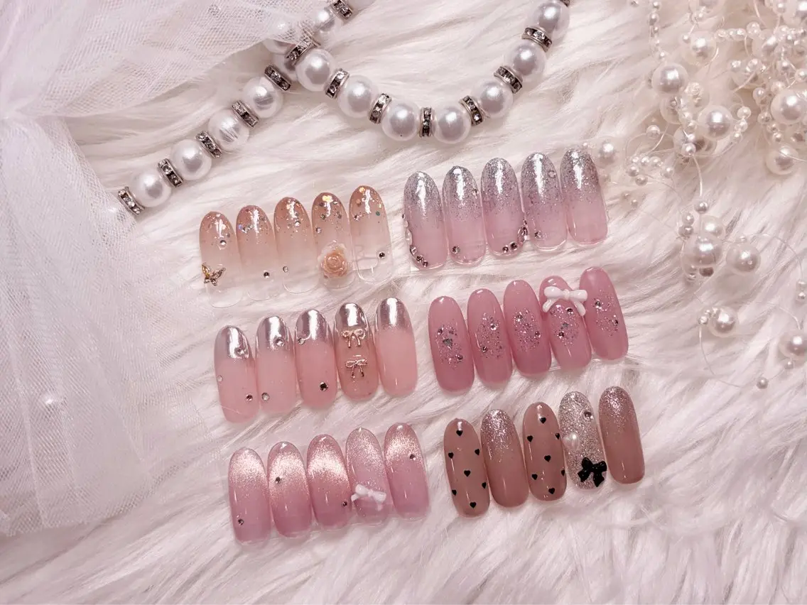 大特価✨️韓国ネイル・ワンホンネイル🎀8500コースの写真