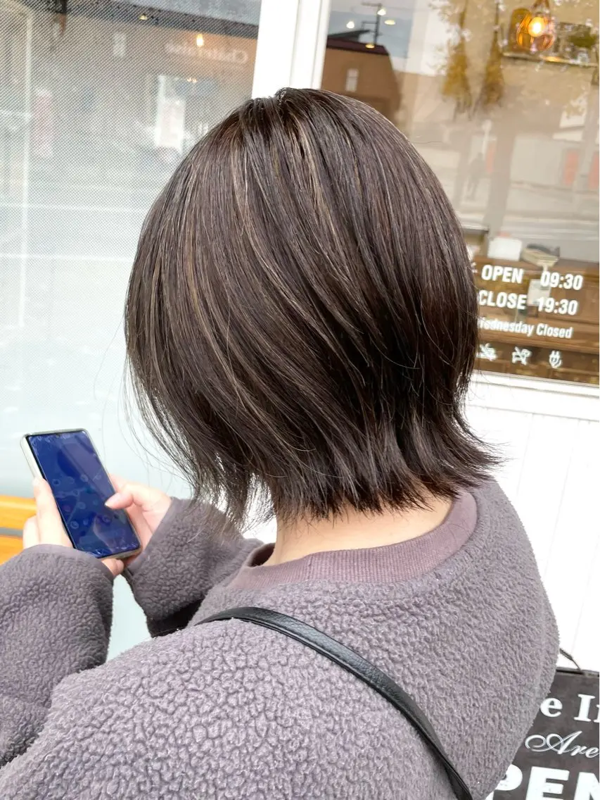 ミディアム ヘアカラー ✨髪質改善✨ HIROTOのヘアスタイル