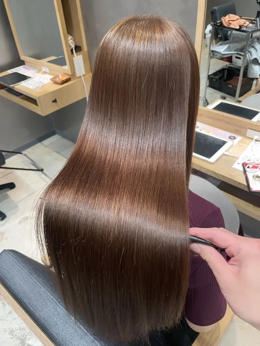 ロング 縮毛矯正 トリートメント 【お悩み解決のプロ】 ハヤシタクミのヘアスタイル
