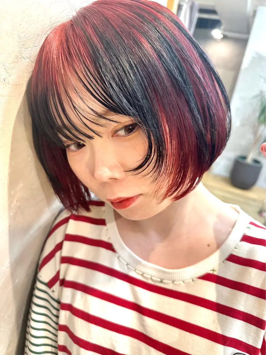 ショート カラー カット ヘアカラー 宮崎 智也のヘアスタイル