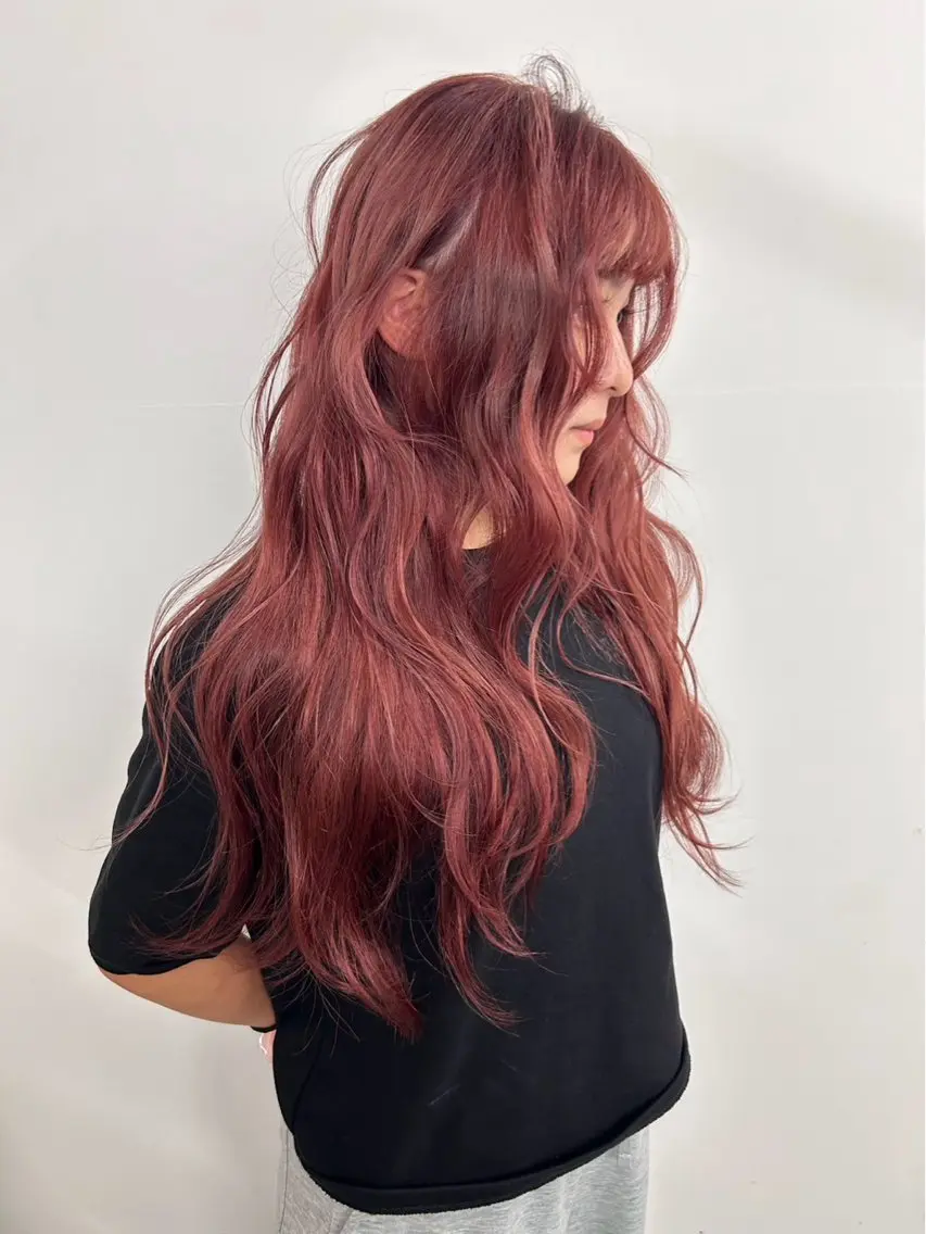 ロング カラー ブリーチ ヘアカラー 大阪梅田 ♡ ヒナのヘアスタイル