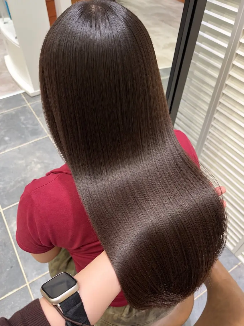 ロング カラー ブラウンカラー ヘアカラー 優 花 / 艶カラーのヘアスタイル