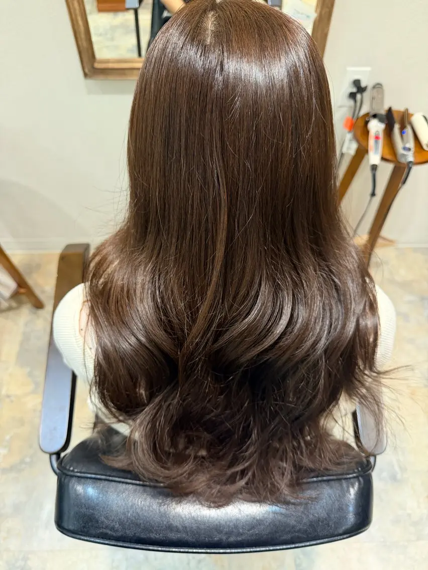 ロング カット ヘアカラー 🎀ブリーチなしカラ ー🎀Mizukiのヘアスタイル