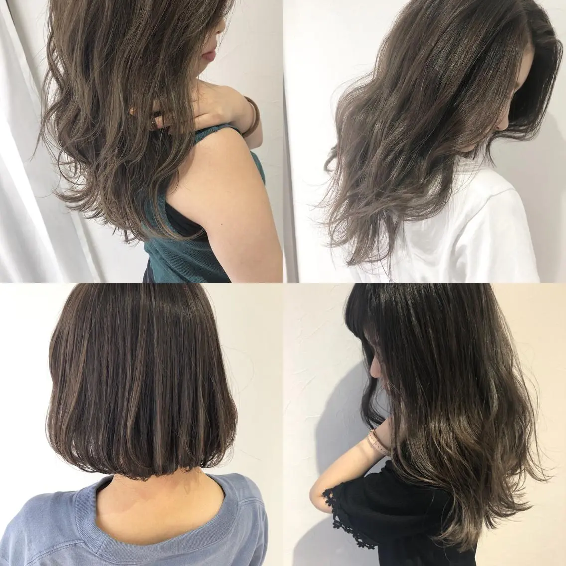 セミロング セミロングパーマ ハイライト トリートメント カット ヘアカラー 縮毛矯正 トリートメント 夜23時まで予約🉑 reverieあきらのヘアスタイル