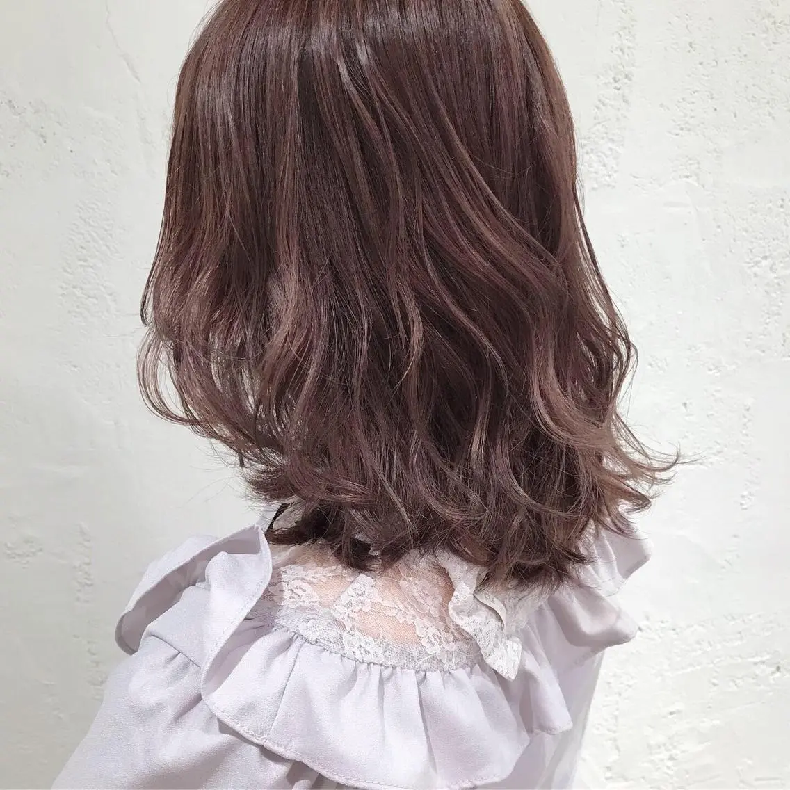 ミディアム カラー アッシュ ピンクカラー ピンクアッシュ 🫧透明感カラー/ ボブ/小笠原汐海🪽のヘアスタイル