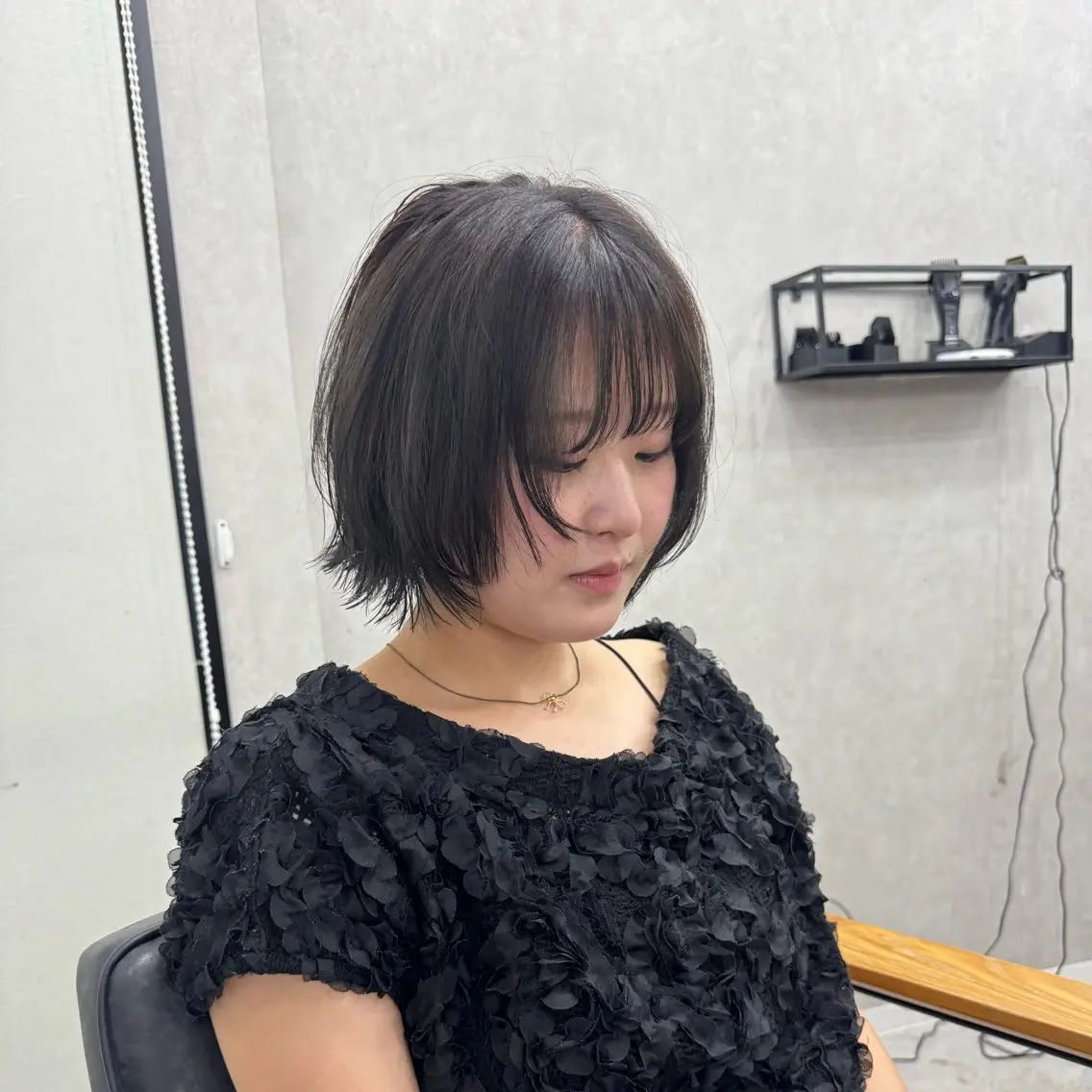 ショート ボブレイヤー ボブ レイヤーカット 無料カットモデル/ 梅田🦋さかそ。のヘアスタイル