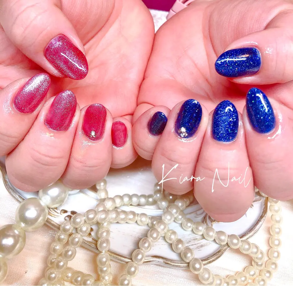 ネイル フラッシュネイル マグネットネイル 🍭Kiara Nail🍭のネイルデザイン