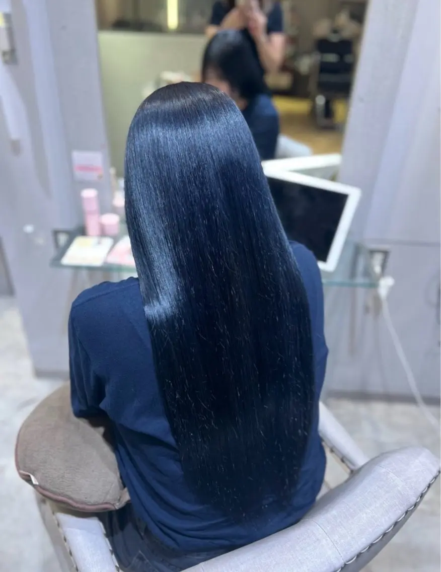 ロング ヘアカラー トリートメント 艶カラー💕 mihaneのヘアスタイル