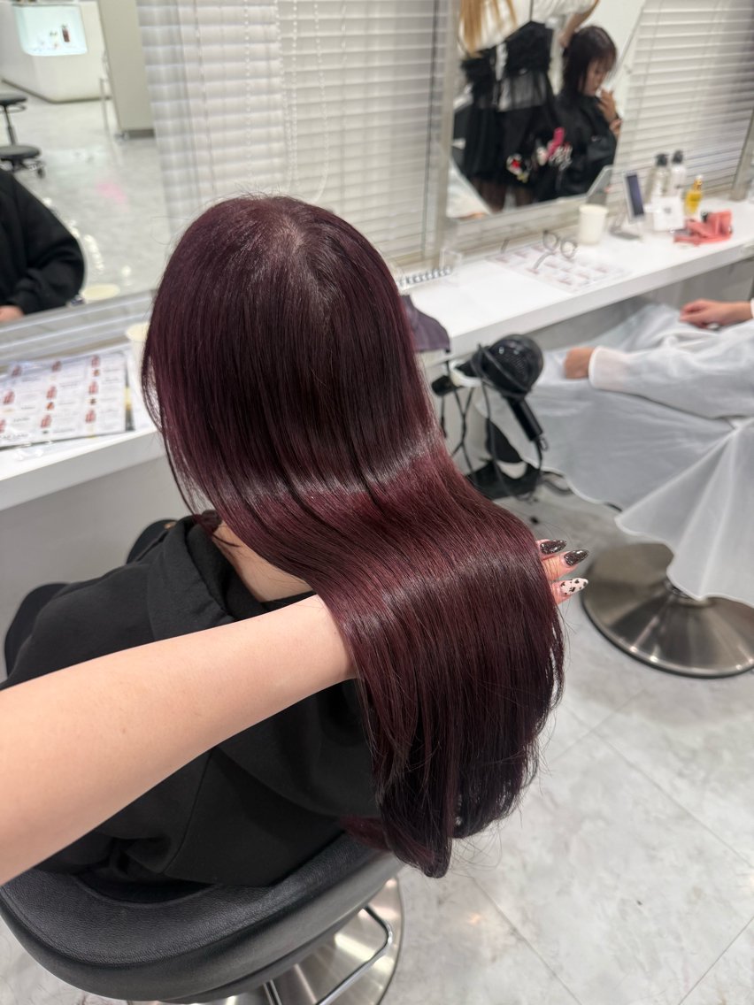 ロング カラー ヘアアレンジ ヘアカラー トリートメント 暖色/ブリーチなし カラー/Anri🌹のヘアスタイル